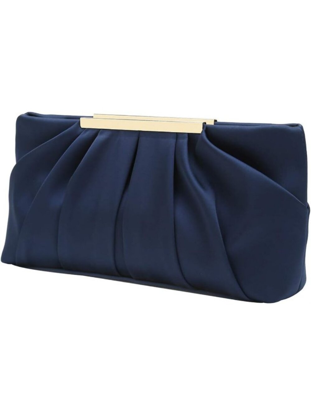 Elegant Pleated Satin Clutch Evening Bag | Classy Formal Handbag for Women